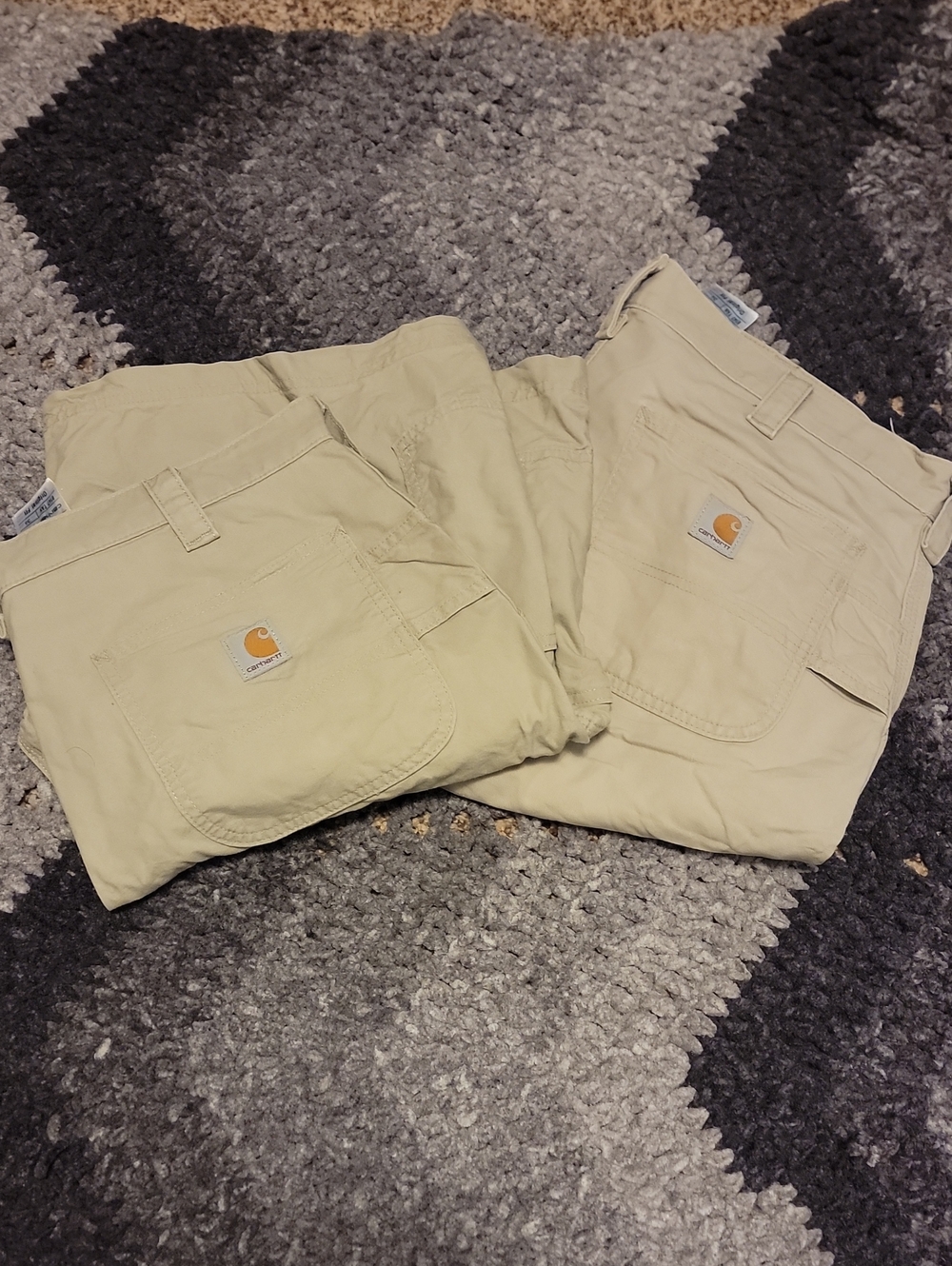 Carhartt Light Tan Work Shorts - 2 Pair